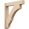 Ekena Millwork 5 1/2-in W x 26-in D x 30-in H Balboa Block Rough Cedar Woodgrain TimberThane Outlooker, Primed Tan OUTUR055X26X30BOA44RCPR - alternate 1